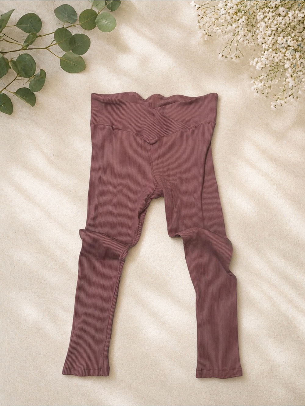Aeropostale Ribbed Leggings - Mauve